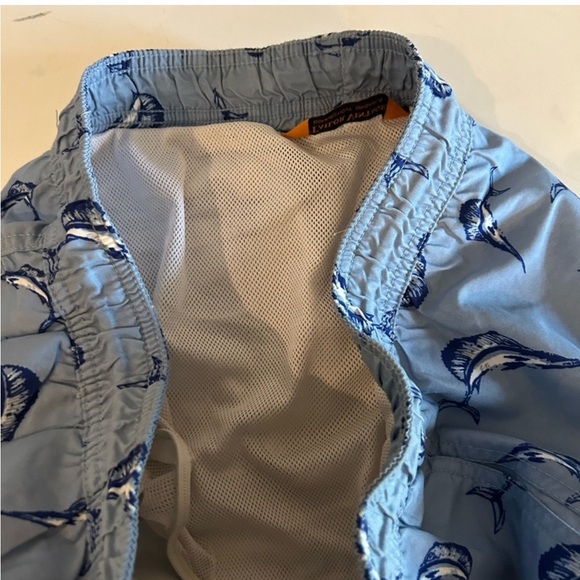 Tailor Vintage blue fish men's swim trunks size L - Picture 6 of 6